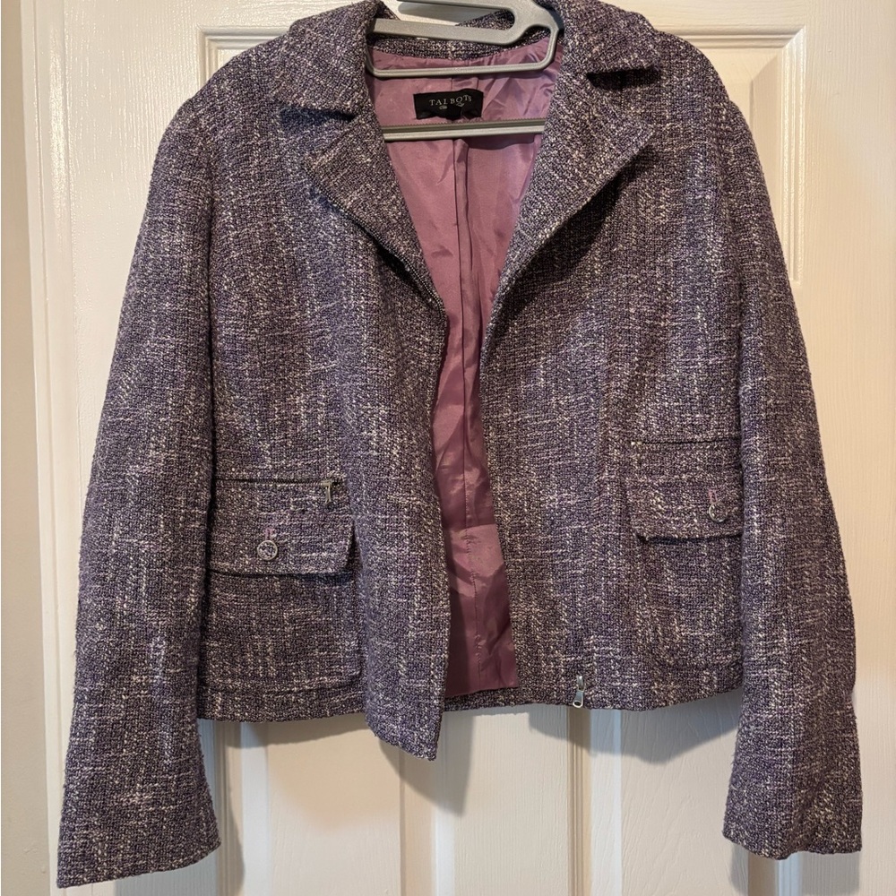 Talbots Textured Purple Blazer